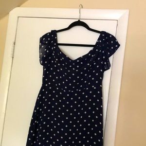 Polka Dot off shoulder dress